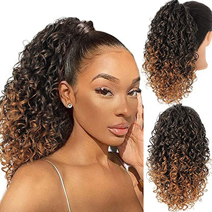 Ponytail Wig - Female African Small Curls